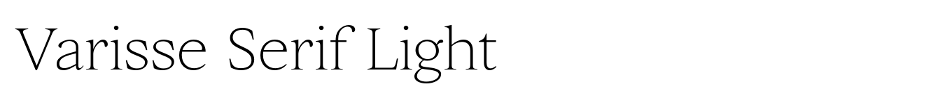 Varisse Serif Light